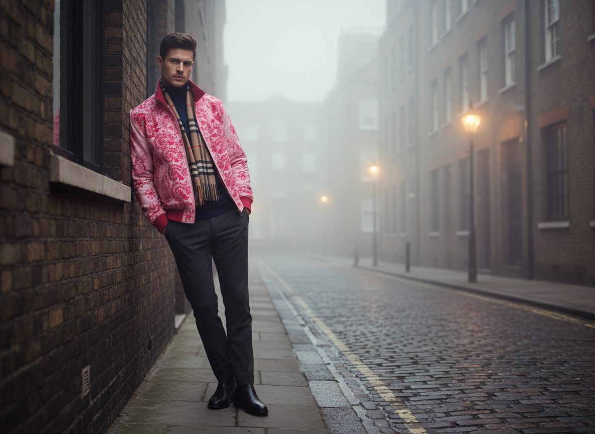 A Harrington jacket reimagined with Lucknowi Chikankari