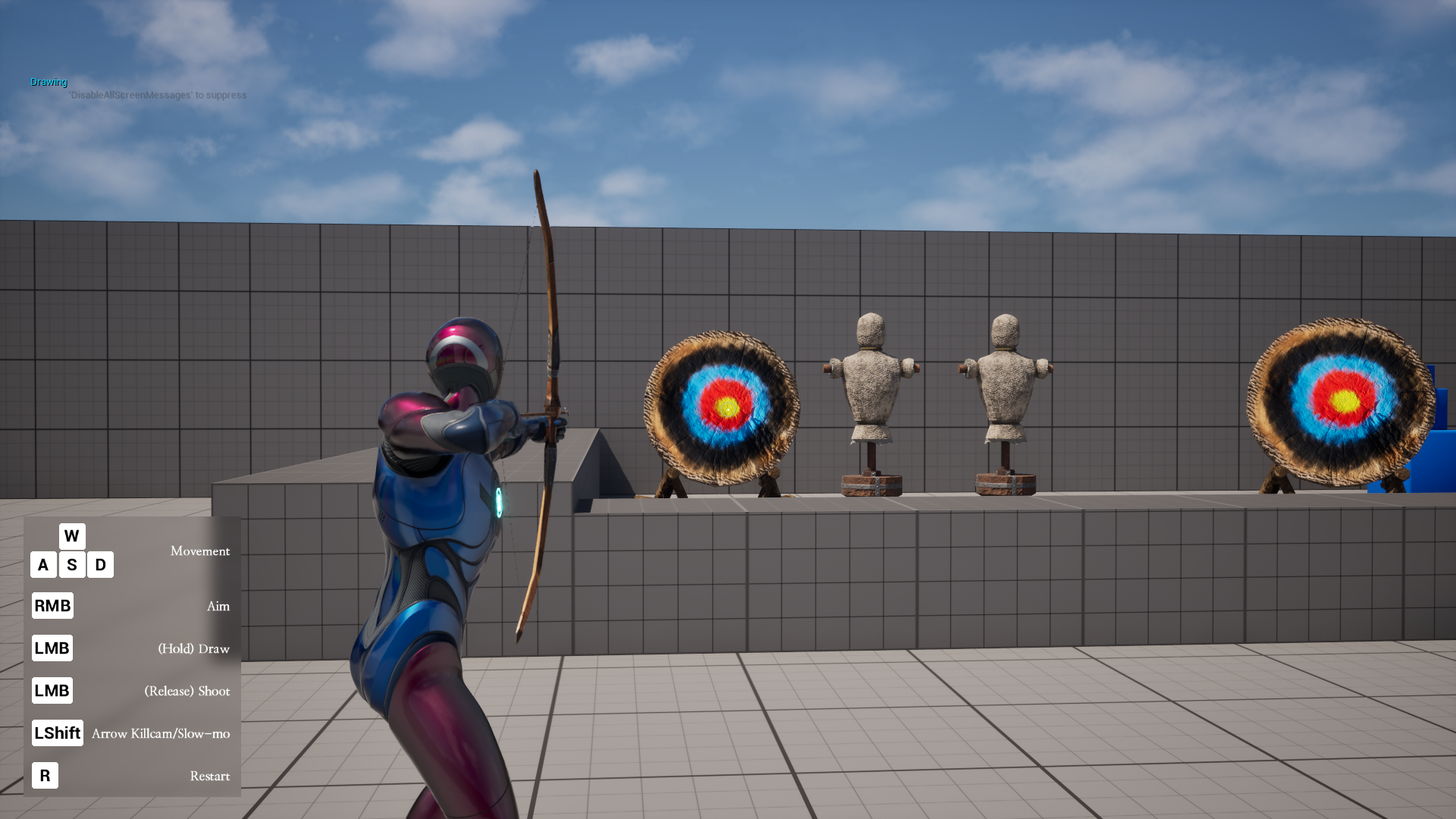 Aiming mode with AimOffset animations for looking up or down